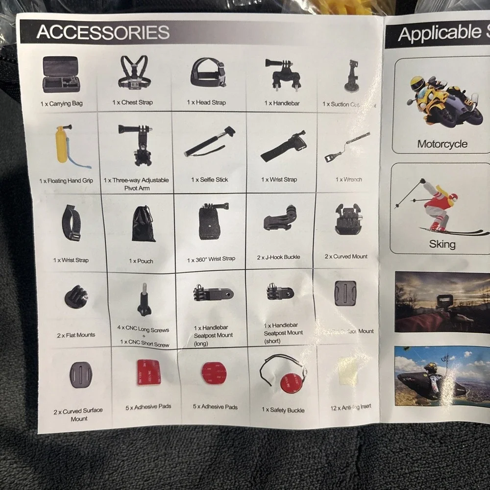 Emart 53-in-1 Accessory Kit‎ For Action Camera - Picture 2 of 8